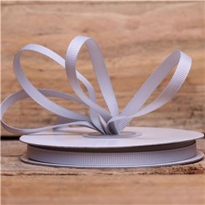 Basics 2 Go Grosgrain Ribbon - 6mm Shell Grey